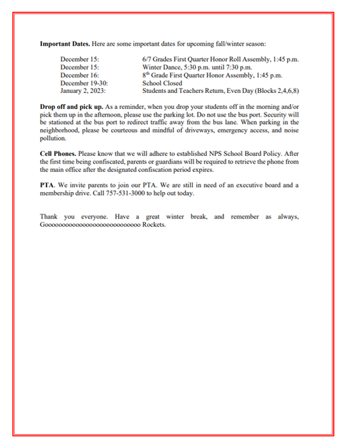 December Rocket Reader 2022